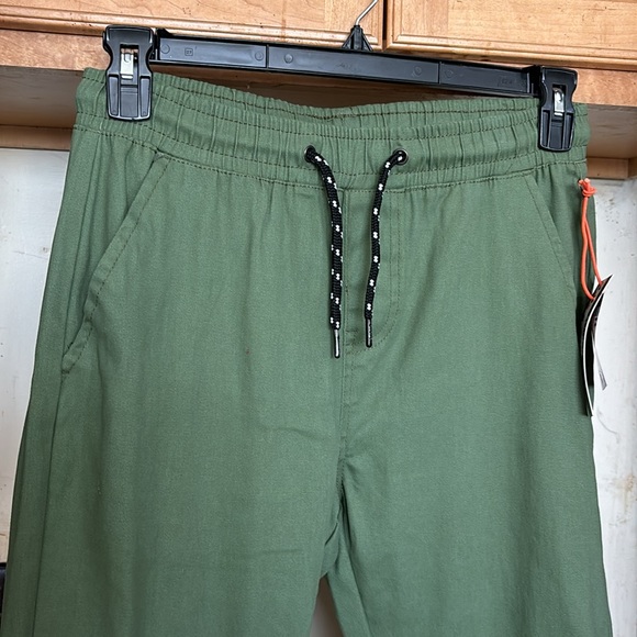 NWT RGSTR Olive Green Elastic Drawstring Waist Jogger Pants Khaki Joggers M - Picture 11 of 16
